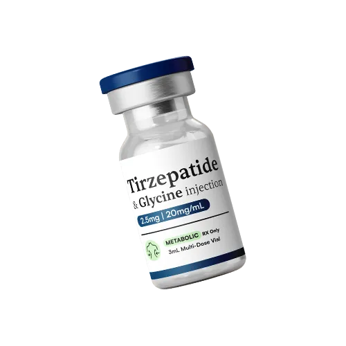 NewSelf Tirzepatide Plus compounded GLP-1 GIP injection vial